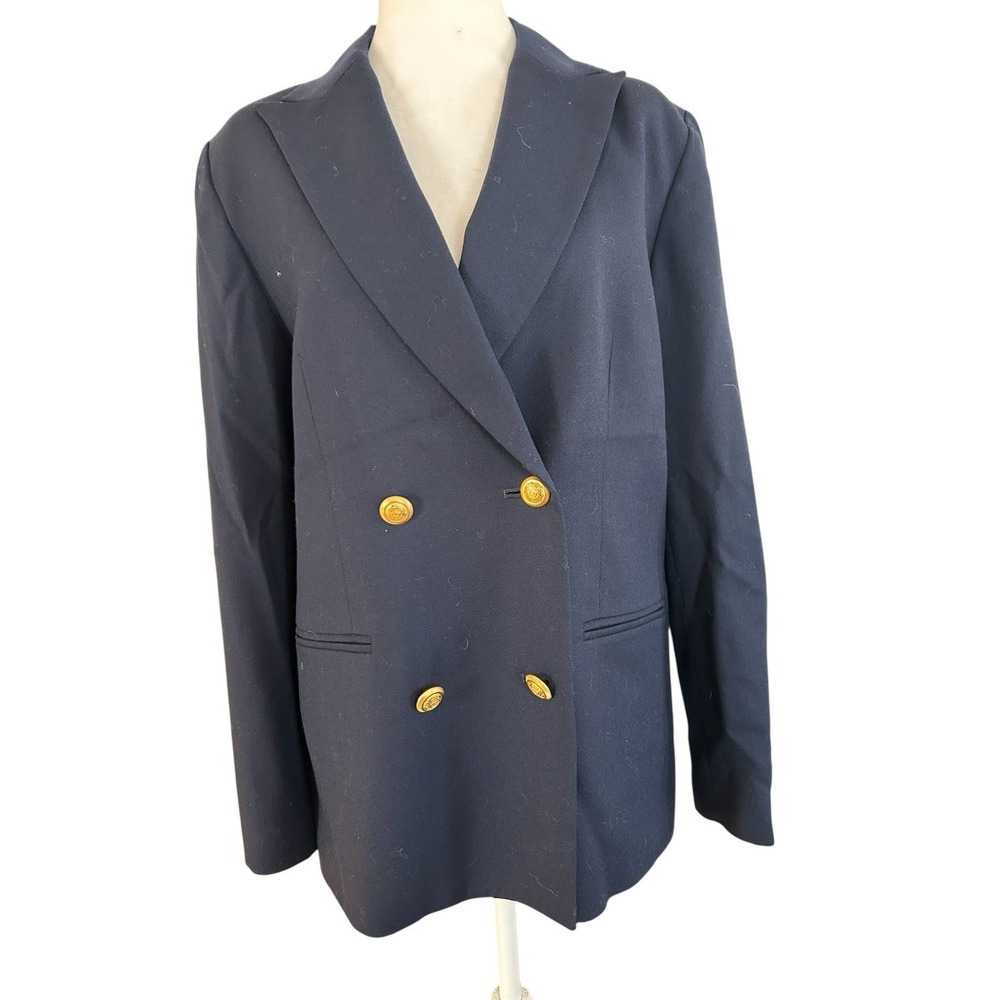Pendleton Womans Navy Double Breasted Blazer Gold… - image 1
